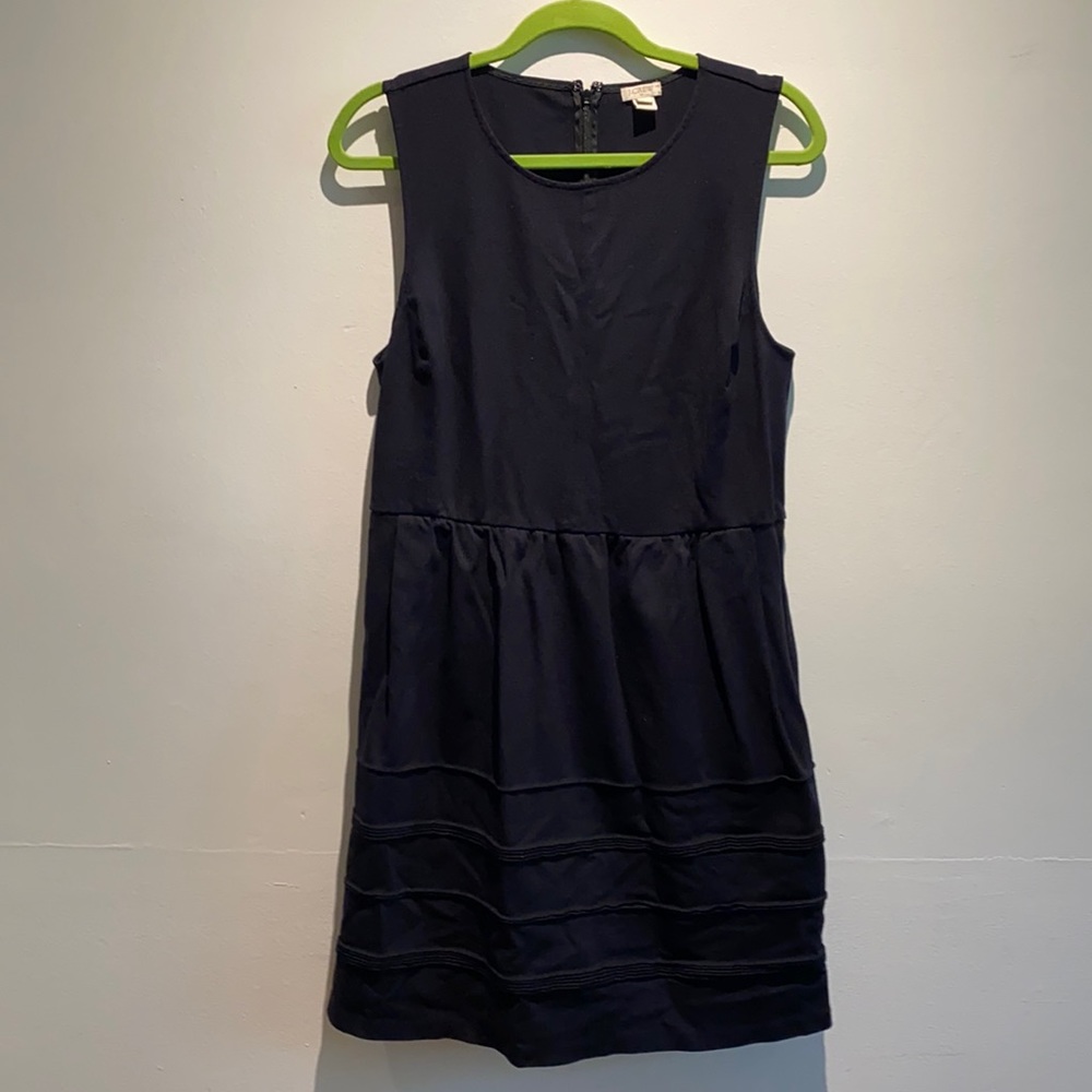 Sleeveless J Crew dress, navy